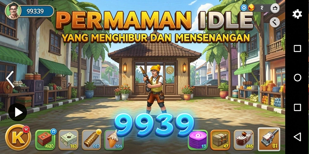 Tampilan permainan yang menarik dalam 9939, sempurna untuk game Idle.