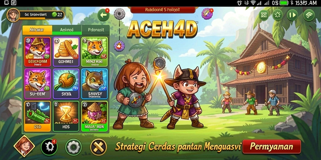 Tampilan gameplay <strong>ACEH4D</strong> yang menampilkan strategi memikat dan aksi menegangkan.