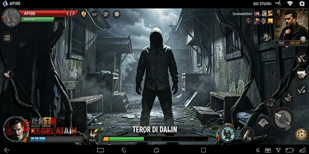 Screenshot menampilkan gameplay menegangkan dari API88.