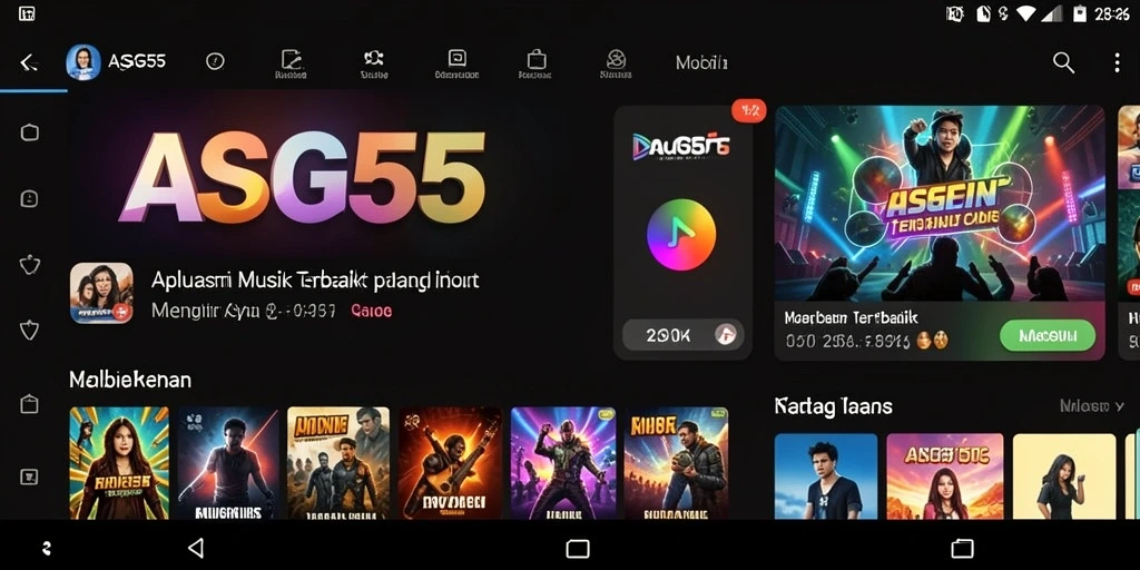 Tampilan gameplay ASG55 yang penuh warna dan interaktif.