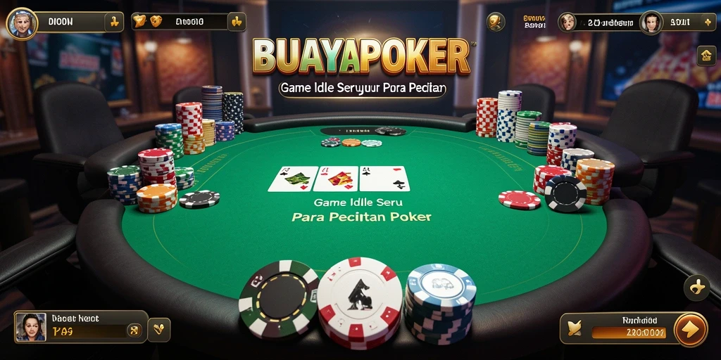 Tampilan gameplay Idle yang menarik dan seru di BUAYAPOKER.