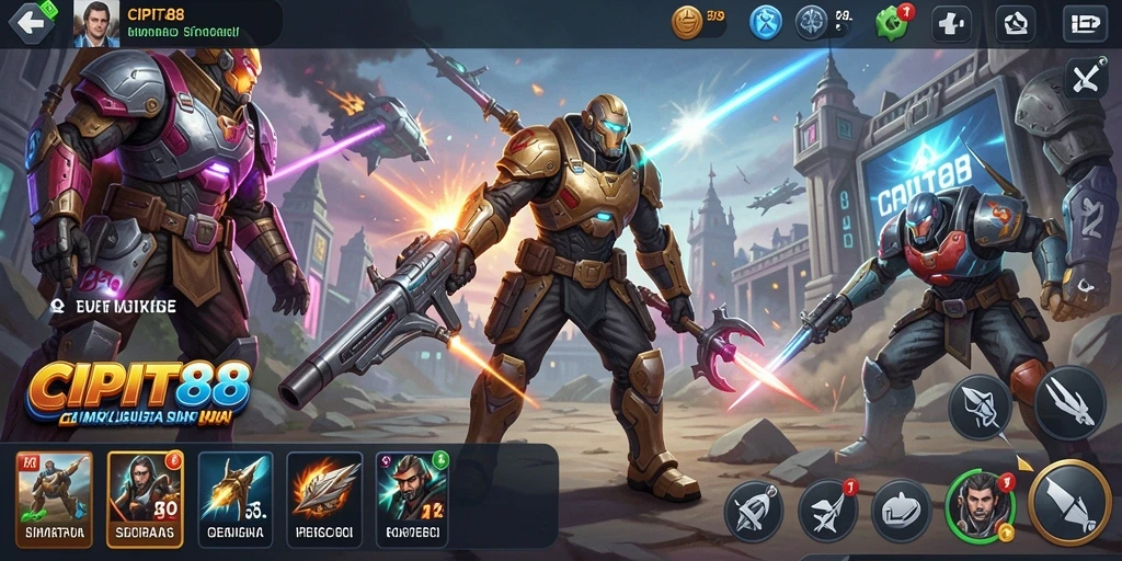 Tangkapan layar gameplay CIPIT88 yang menunjukkan aksi simulasi yang seru.