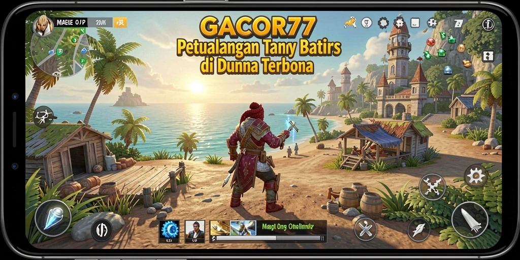 Screenshot gameplay GACOR77 menampilkan petualangan menantang di dunia terbuka.