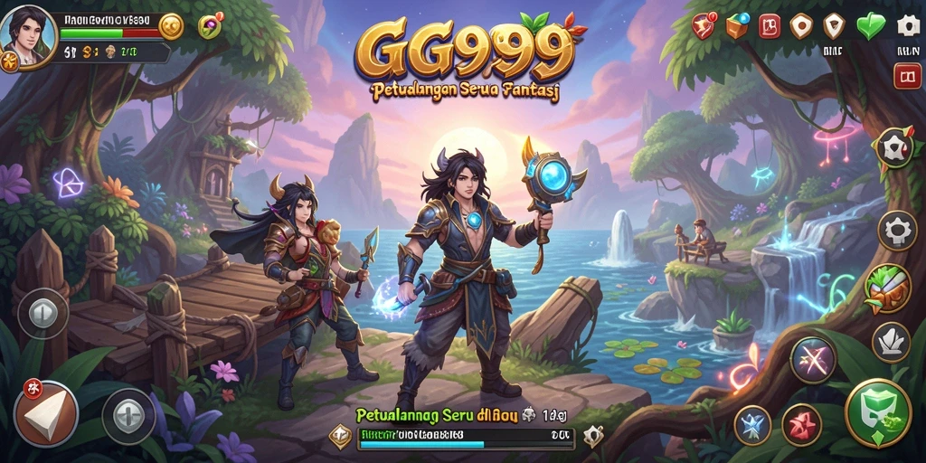 Tampilan seru gameplay GG999 dengan petualangan menegangkan.