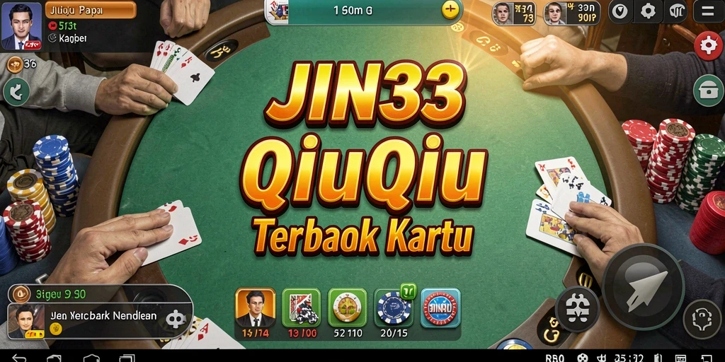 Tampilan gameplay menarik dari JIN33 saat bermain QiuQiu.