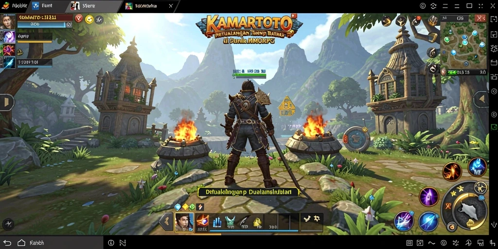 Screenshot gameplay KAMARTOTO yang menunjukkan aksi menarik di MMORPG.