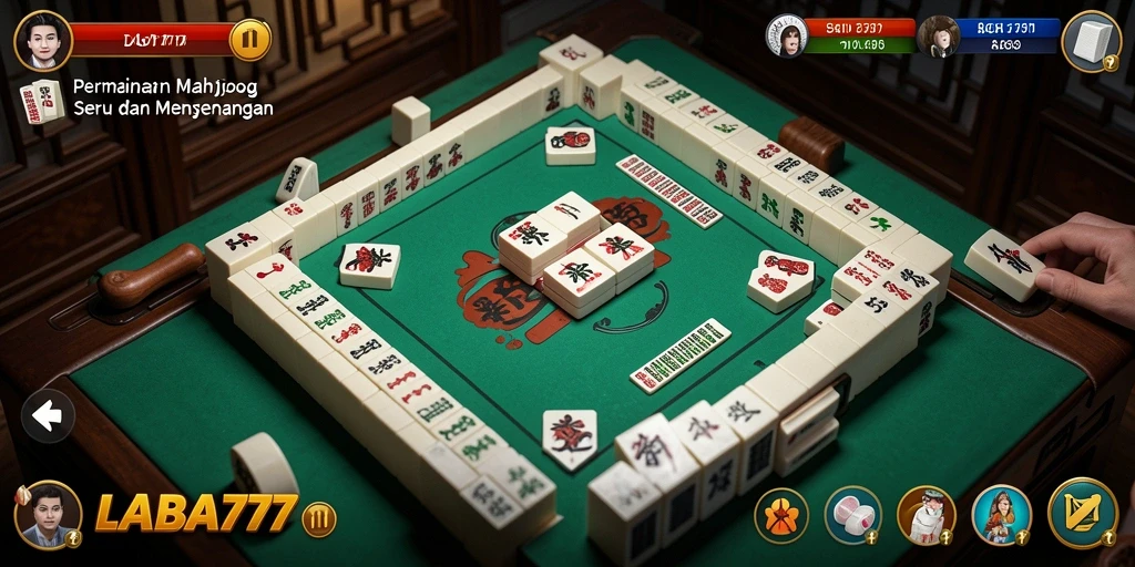 Tampilan gameplay Mahjong yang menarik di LABA777.