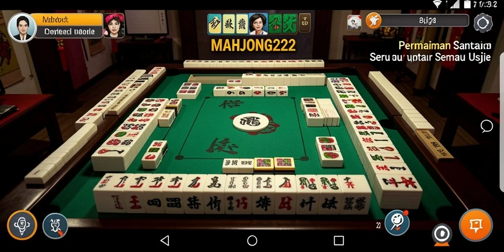 Tampilan gameplay seru dari MAHJONG222 yang menantang dan menarik.