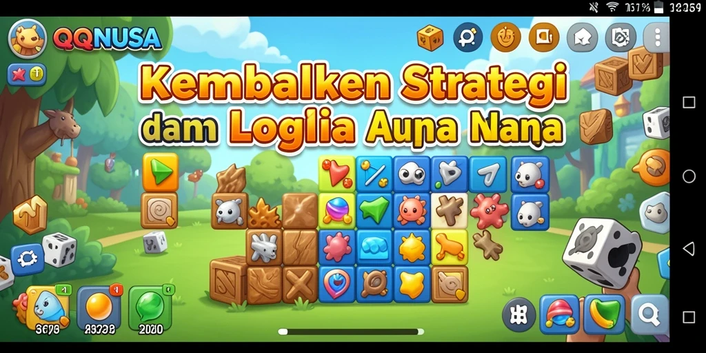 Tampilan gameplay QQNUSA yang seru dan menantang.