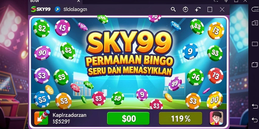 Tampilan gameplay <strong>SKY99</strong> yang seru dan interaktif dalam permainan Bingo.