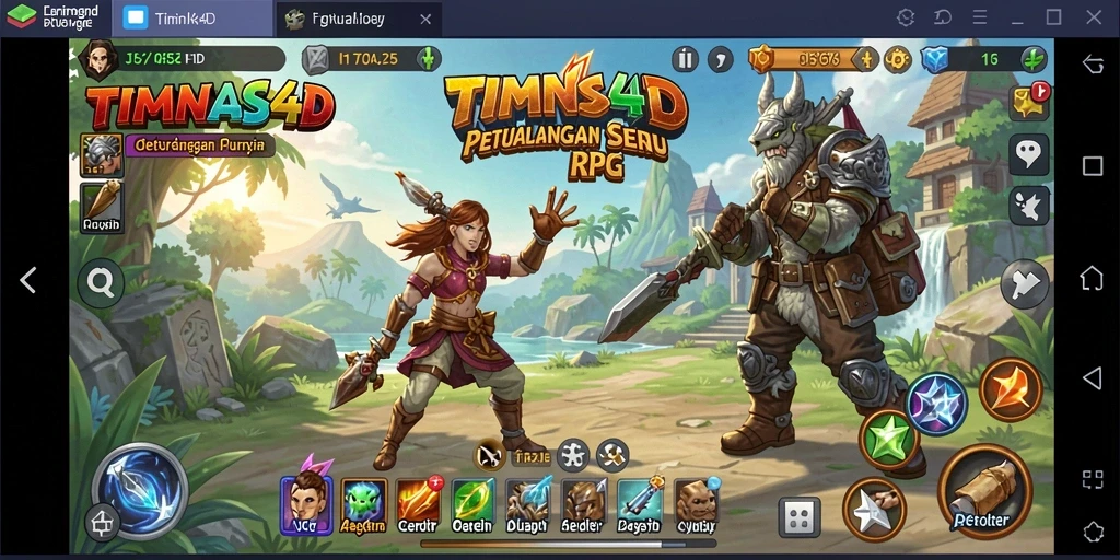 Tampilan aksi seru di game RPG TIMNAS4D yang memukau.