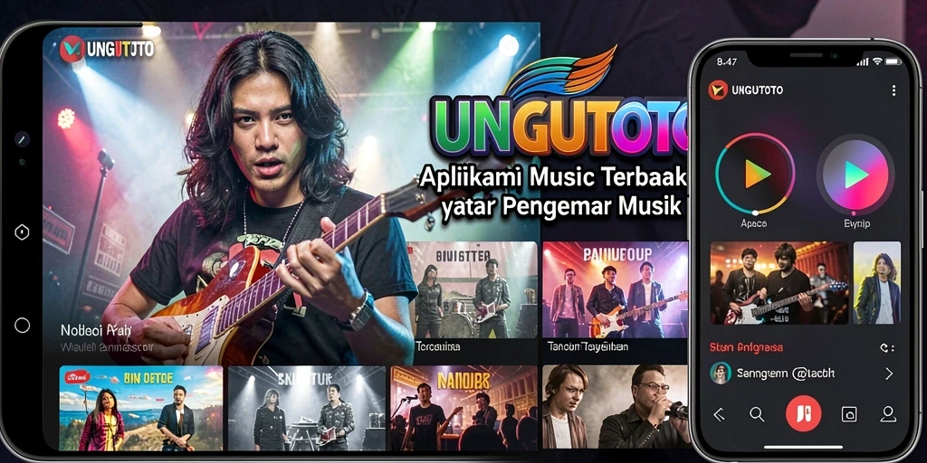Screenshot UNGUTOTO menampilkan gameplay musik yang seru.